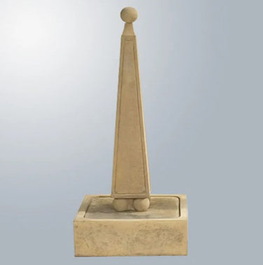 Giannini Garden Obelisk Fountain With Ball Base
